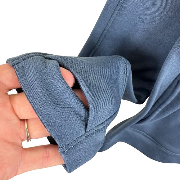 Under Armour Loose Blue Gray Funnel Neck Camo Logo Pullover Sweatshirt Pockets L - Picture 4 of 6